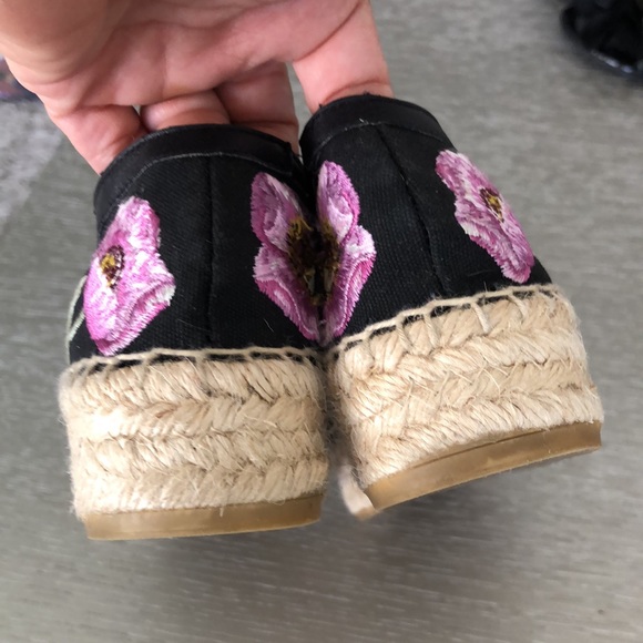 ALEXANDER MCQUEEN embroidered espadrilles floral Size 7 - Picture 8 of 12